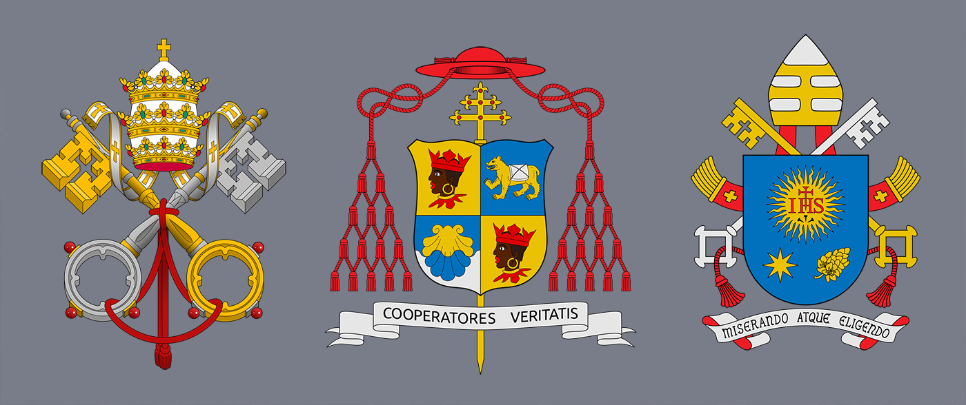 Alpha. Heraldry of the Catholic Church