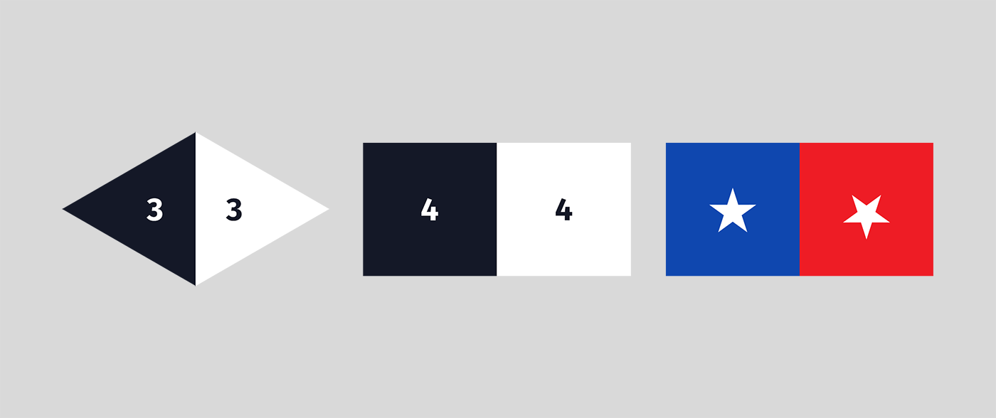 Alpha. There is a classical visualization: 33 is synonymous with two triangles, 44 is synonymous with two squares