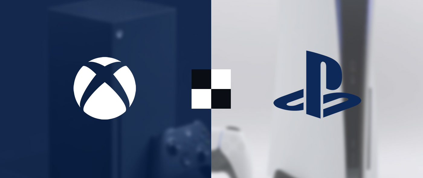 Xbox (Microsoft) and PlayStation (Sony) logos